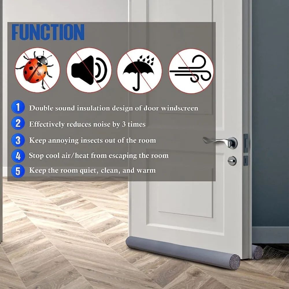 UltraSeal Door Bottom Gap Stopper  Waterproof  NoiseProof Seal Strip 3