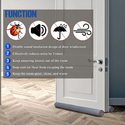 UltraSeal Door Bottom Gap Stopper  Waterproof  NoiseProof Seal Strip 3