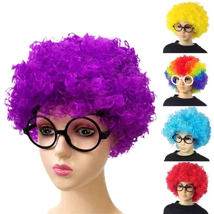 Vibrant Curly Clown Wig For Parties  Cosplay 3