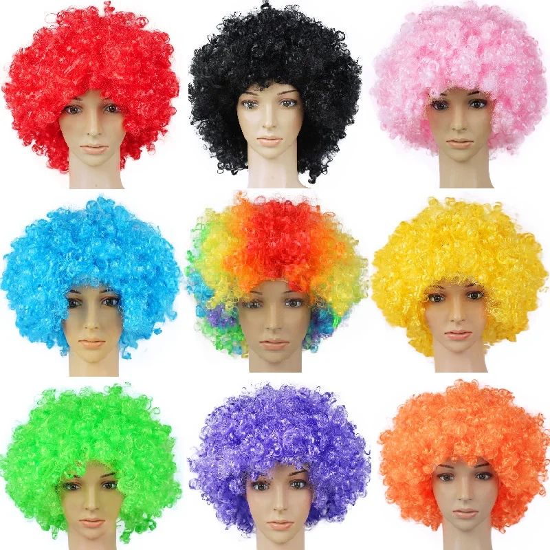 Vibrant Curly Clown Wig For Parties  Cosplay 4