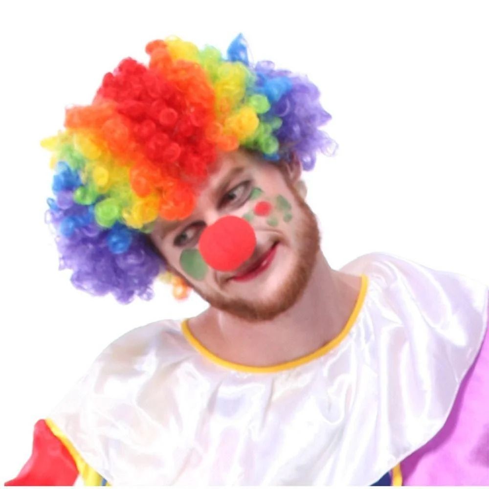 Vibrant Curly Clown Wig For Parties  Cosplay 5
