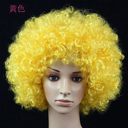 Vibrant Curly Clown Wig For Parties  Cosplay 13