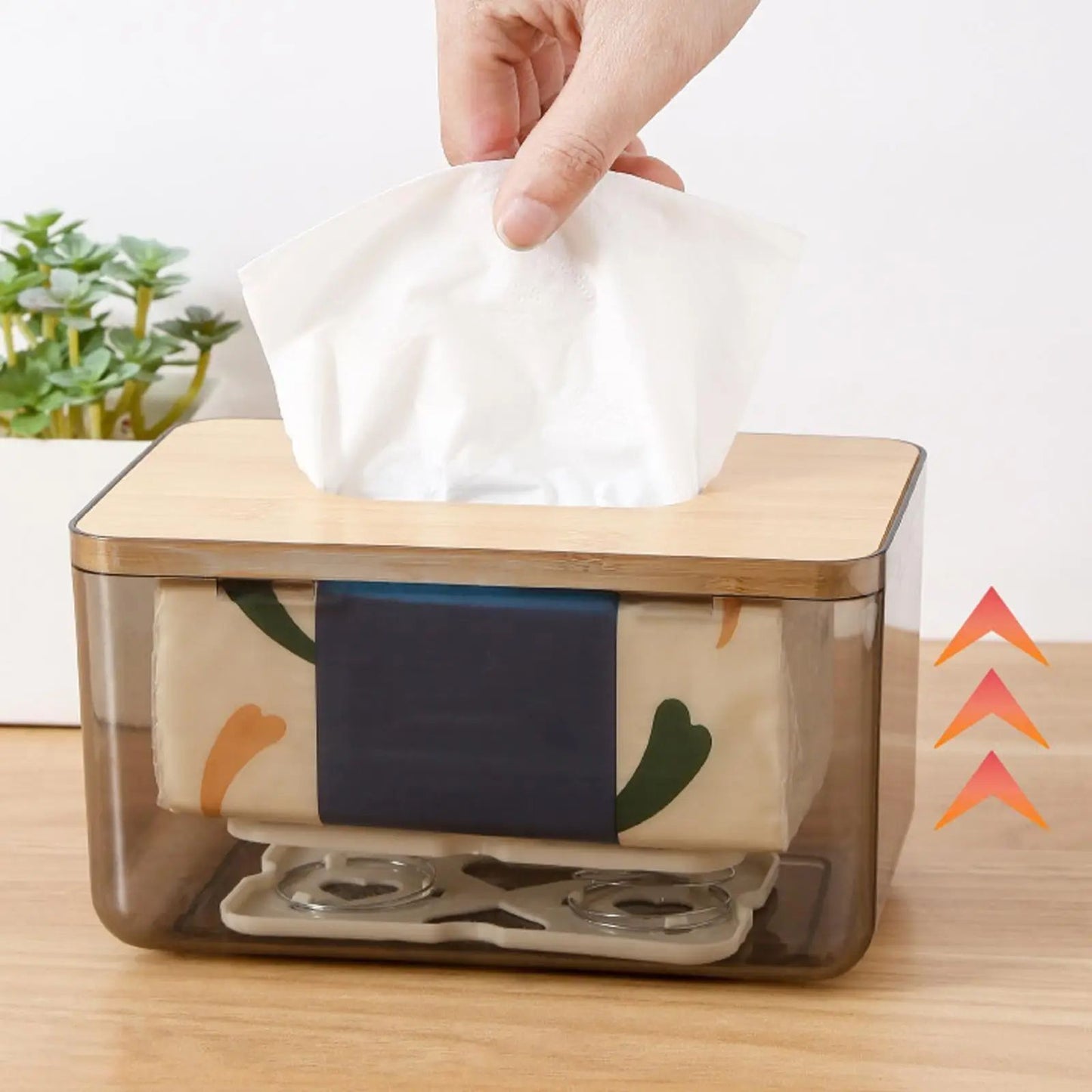 Compact AutoLift Car Tissue Box Holder  SpringLoaded Car Tissue Dispenser 3