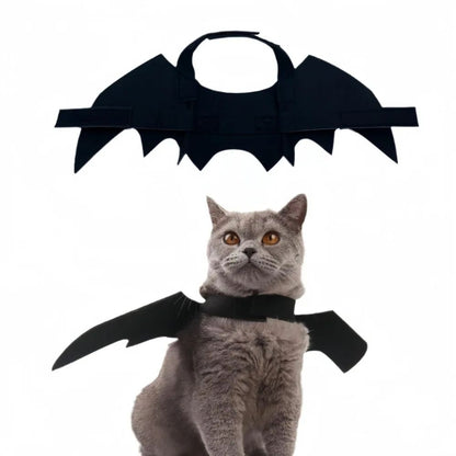Bat Wing Costume Harness For Small Cats  Dogs  Soft Felt Spooky Wings 5
