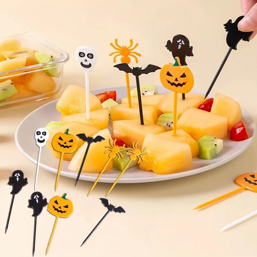 Halloween Party Toothpick Skewers  Reusable Cupcake  Snack Decor Picks 1