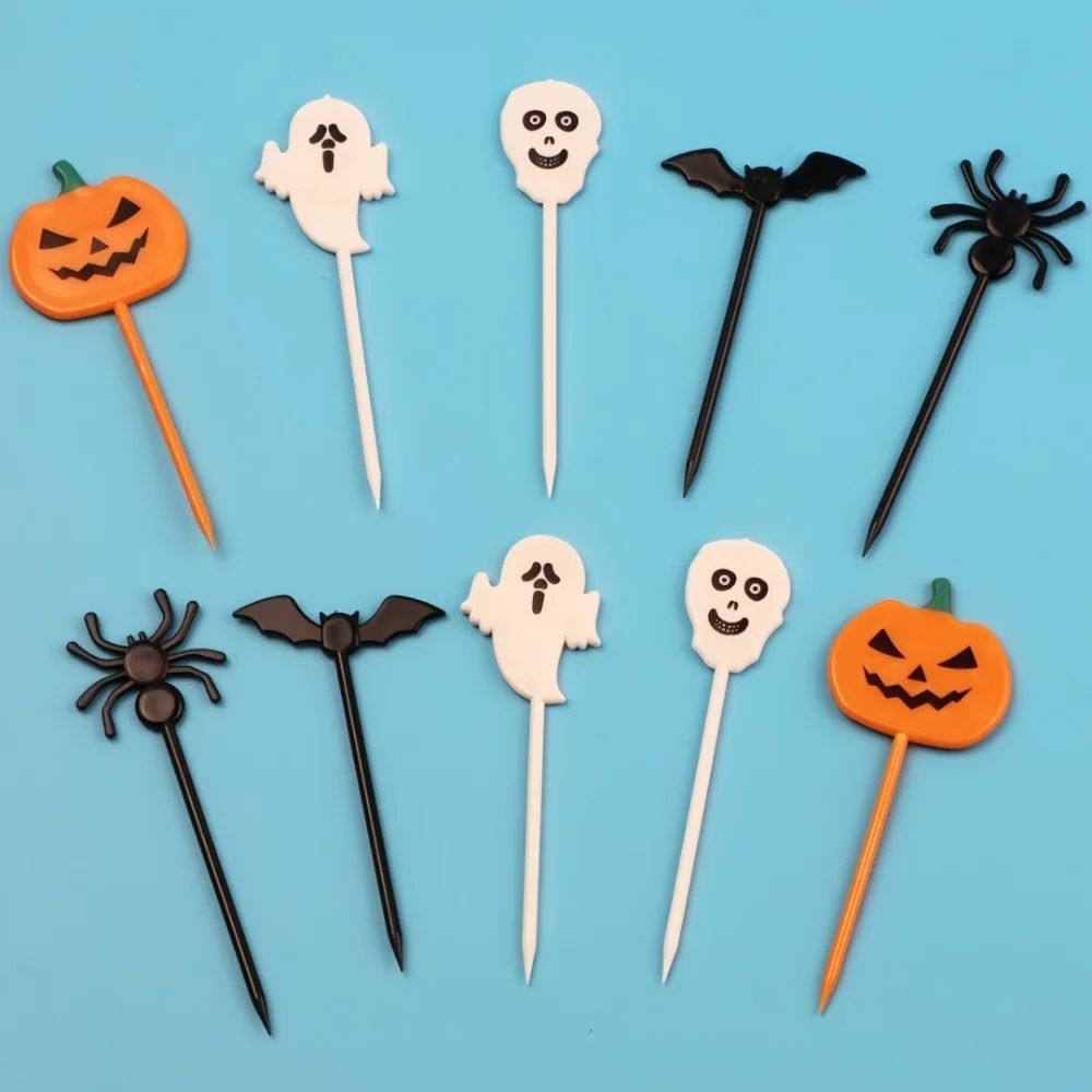 Halloween Party Toothpick Skewers  Reusable Cupcake  Snack Decor Picks 3