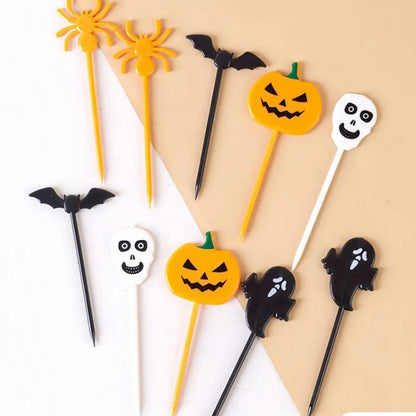 Halloween Party Toothpick Skewers  Reusable Cupcake  Snack Decor Picks 5