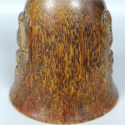 Hand Carved Chinese Antique Cup Ornaments, Traditional Artifacts for Collectible Interior Design