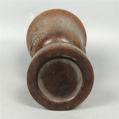 Hand Carved Chinese Antique Cup Ornaments, Traditional Artifacts for Collectible Interior Design