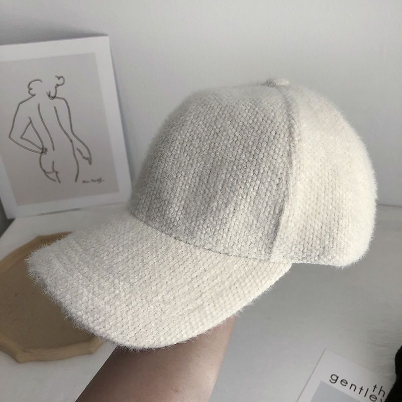 Adjustable Windproof Baseball Cap For Men And Women Warm Rabbit Fur Snapback Cap Autumn Winter Outd 1