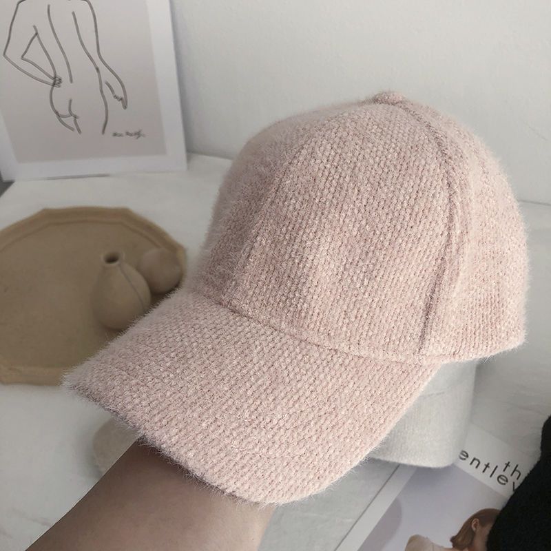 Adjustable Windproof Baseball Cap For Men And Women Warm Rabbit Fur Snapback Cap Autumn Winter Outd 6