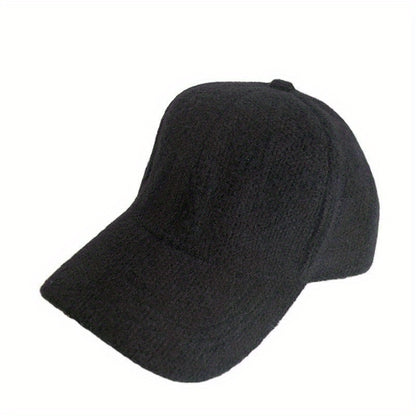 Adjustable Windproof Baseball Cap For Men And Women Warm Rabbit Fur Snapback Cap Autumn Winter Outd 7