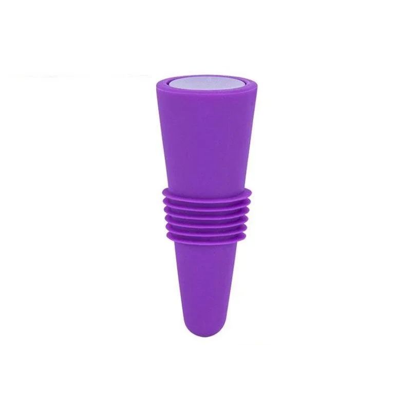 Premium Reusable Silicone Wine Bottle Stopper  LeakProof Wine  Champagne Seal 10