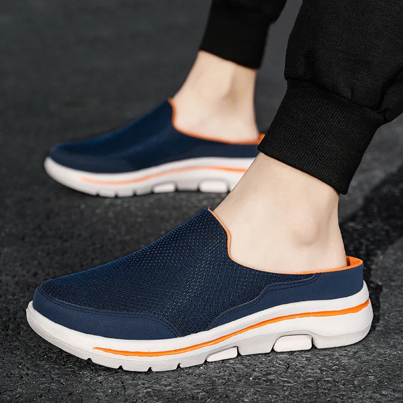 Breathable Men Slippers Summer Indoor Shoes Thick Bottom Slides Fashion Couple Walking