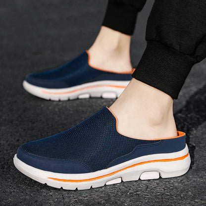 Breathable Men Slippers Summer Indoor Shoes Thick Bottom Slides Fashion Couple Walking