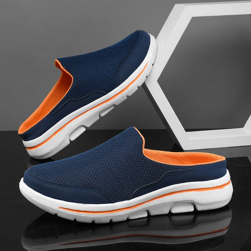 Breathable Men Slippers Summer Indoor Shoes Thick Bottom Slides Fashion Couple Walking 1