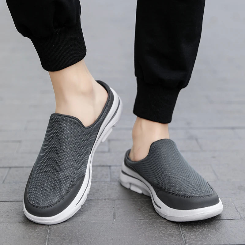 Breathable Men Slippers Summer Indoor Shoes Thick Bottom Slides Fashion Couple Walking 4
