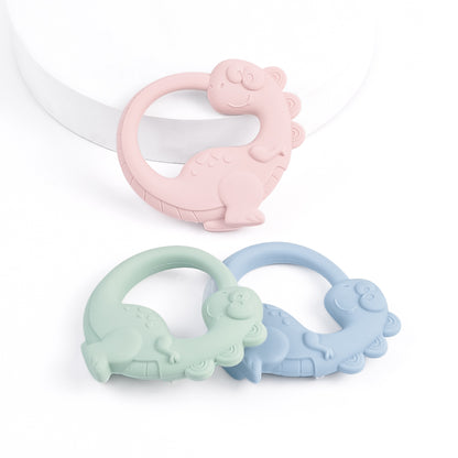 Lightweight Silicone Dinosaur Shape Teether Bracelet Easter Gift Toy Soft Chew Toy Accessory 4