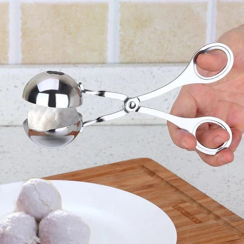 Stainless Steel Meatball  Rice Ball Maker  NonStick Handheld Shaping Tool 5