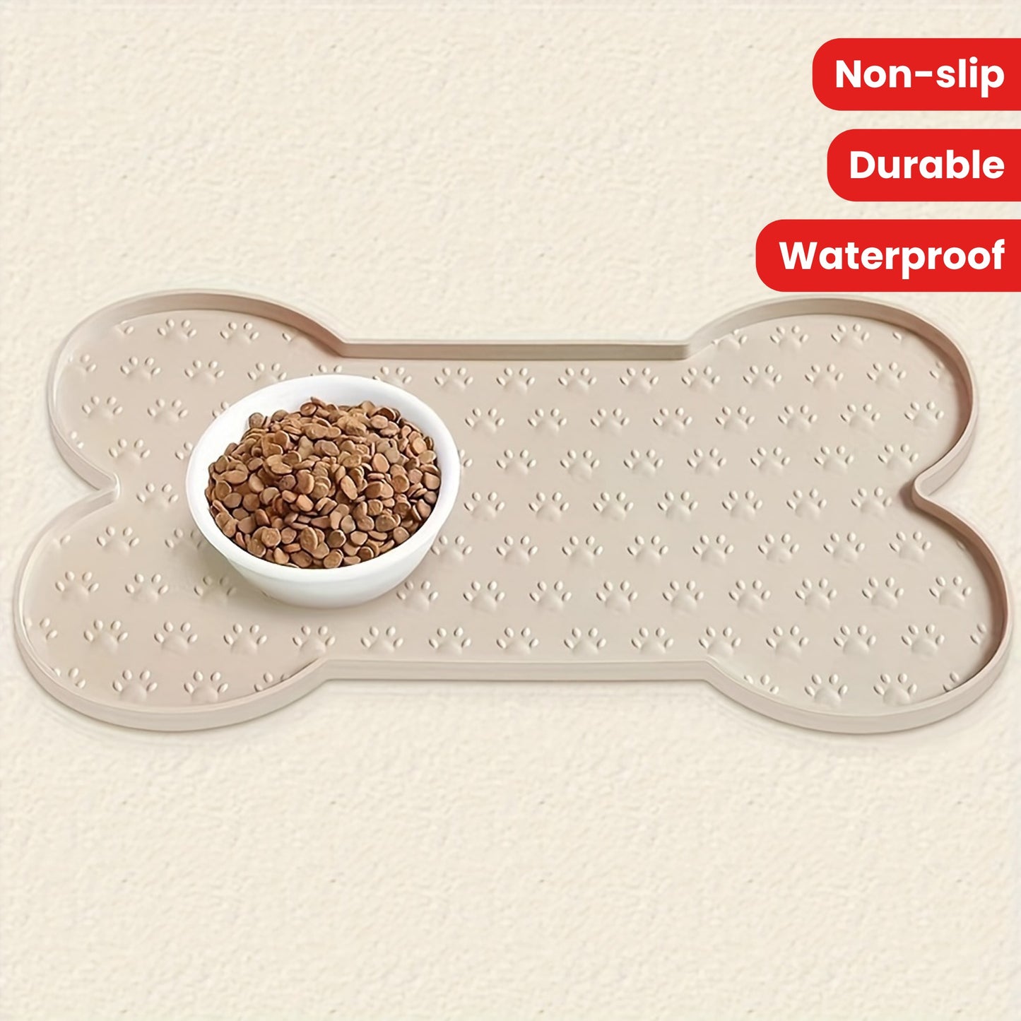 Winter Silicone Dog Feeding Mat Waterproof Non-Slip Pet Food Pad
