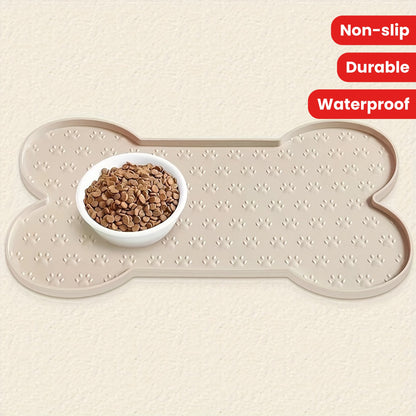 Winter Silicone Dog Feeding Mat Waterproof Non-Slip Pet Food Pad