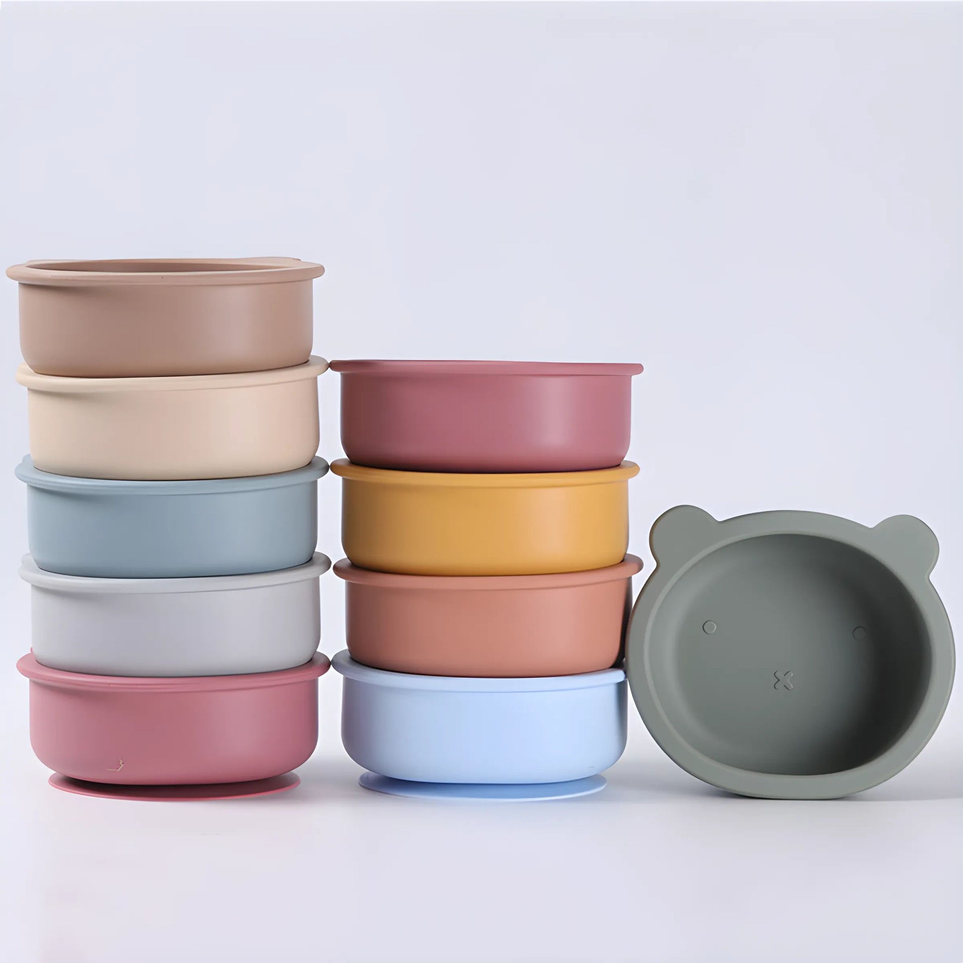 Silicone Children Learning To Eat Rice Bowl Baby Silicone Complementary Food Bowl Baby Snail Suctio 1