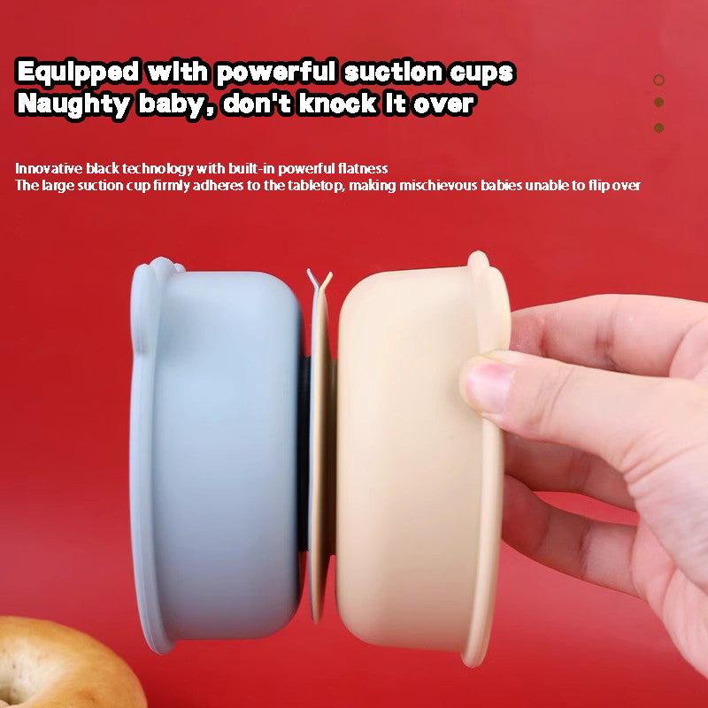 Silicone Children Learning To Eat Rice Bowl Baby Silicone Complementary Food Bowl Baby Snail Suctio 4