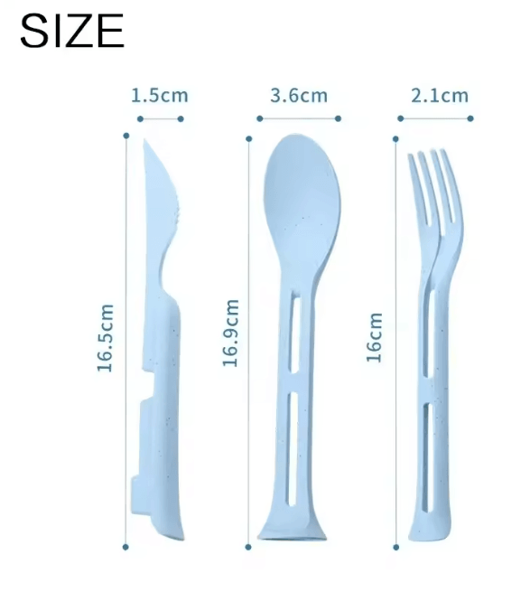 EcoTravel Portable Tableware Set 3