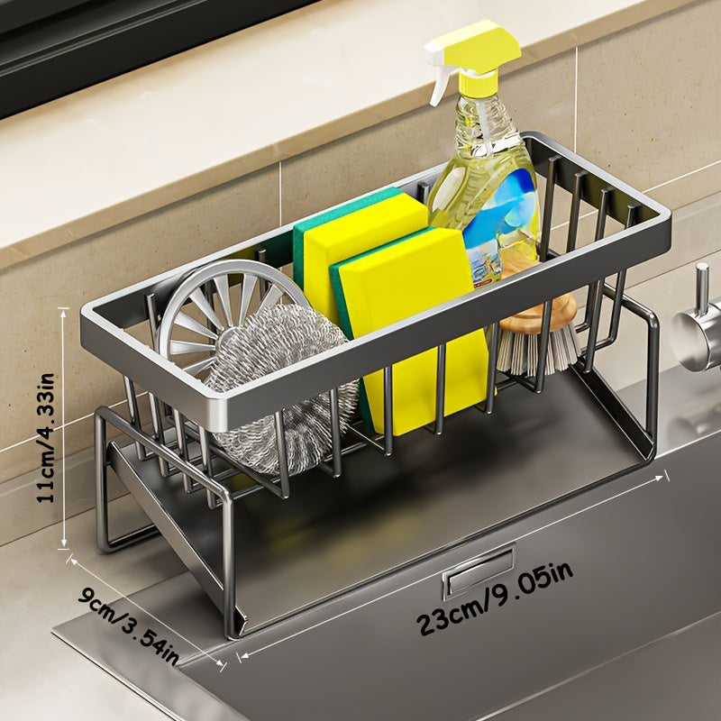 Kitchen Shelf Drain Rack NonPerforated Household Seasoning Rack Sink Faucet Storage Rack For Kitche