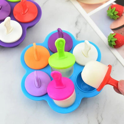 Popsicle Molds Homemade, Silicone Popsicle Molds, Ice Cream DIY Molds for Kids, Food Storage