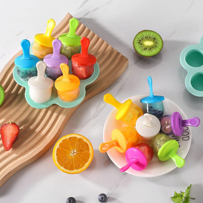 Popsicle Molds Homemade Silicone Popsicle Molds Ice Cream DIY Molds For Kids Food Storage 3