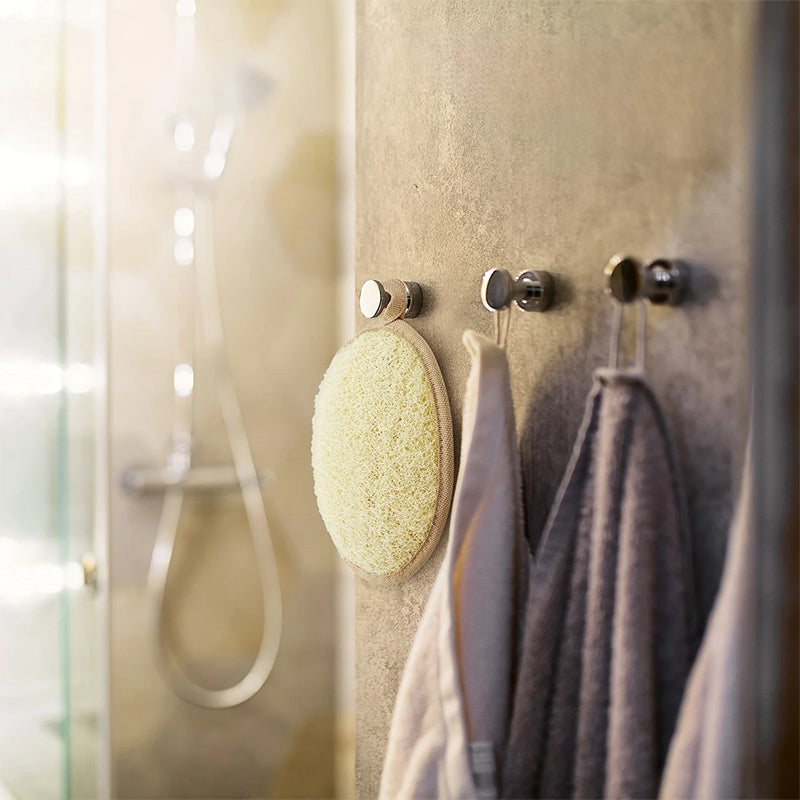 Natural Loofah Body Scrubber, Bath Exfoliating Sponge, Soft Shower Brush Cleaner, Skin Care Tool