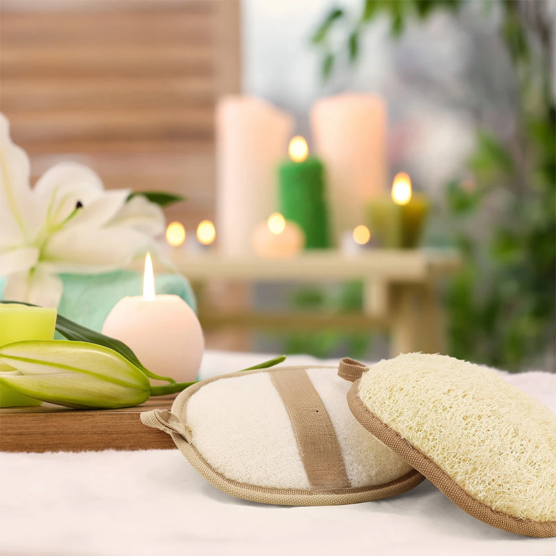 Natural Loofah Body Scrubber Bath Exfoliating Sponge Soft Shower Brush Cleaner Skin Care Tool 4