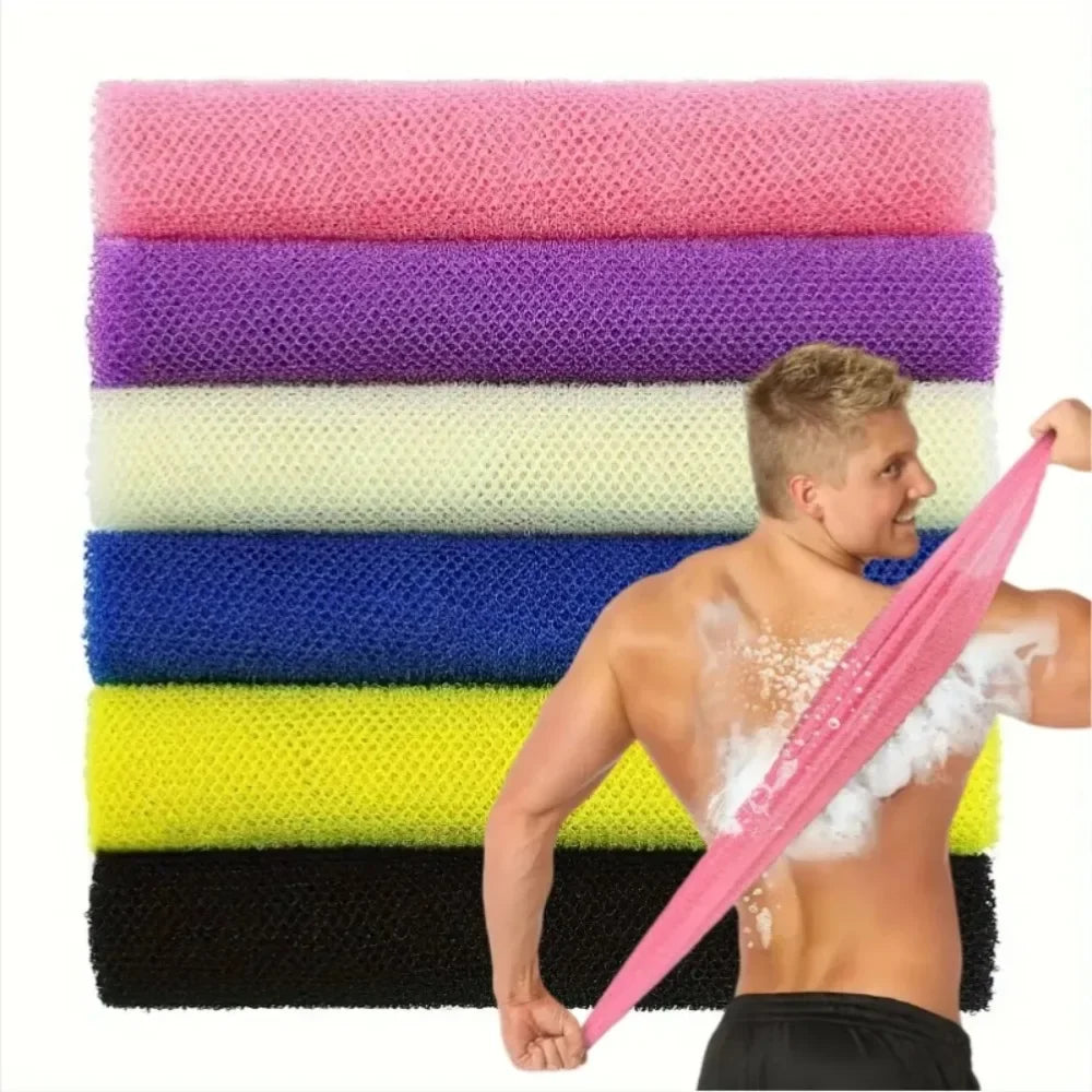 Exfoliating Mesh African Net Bath Sponge Loofah Bast Wisp Body Scrubber For Skin Smoother Washcloth 1