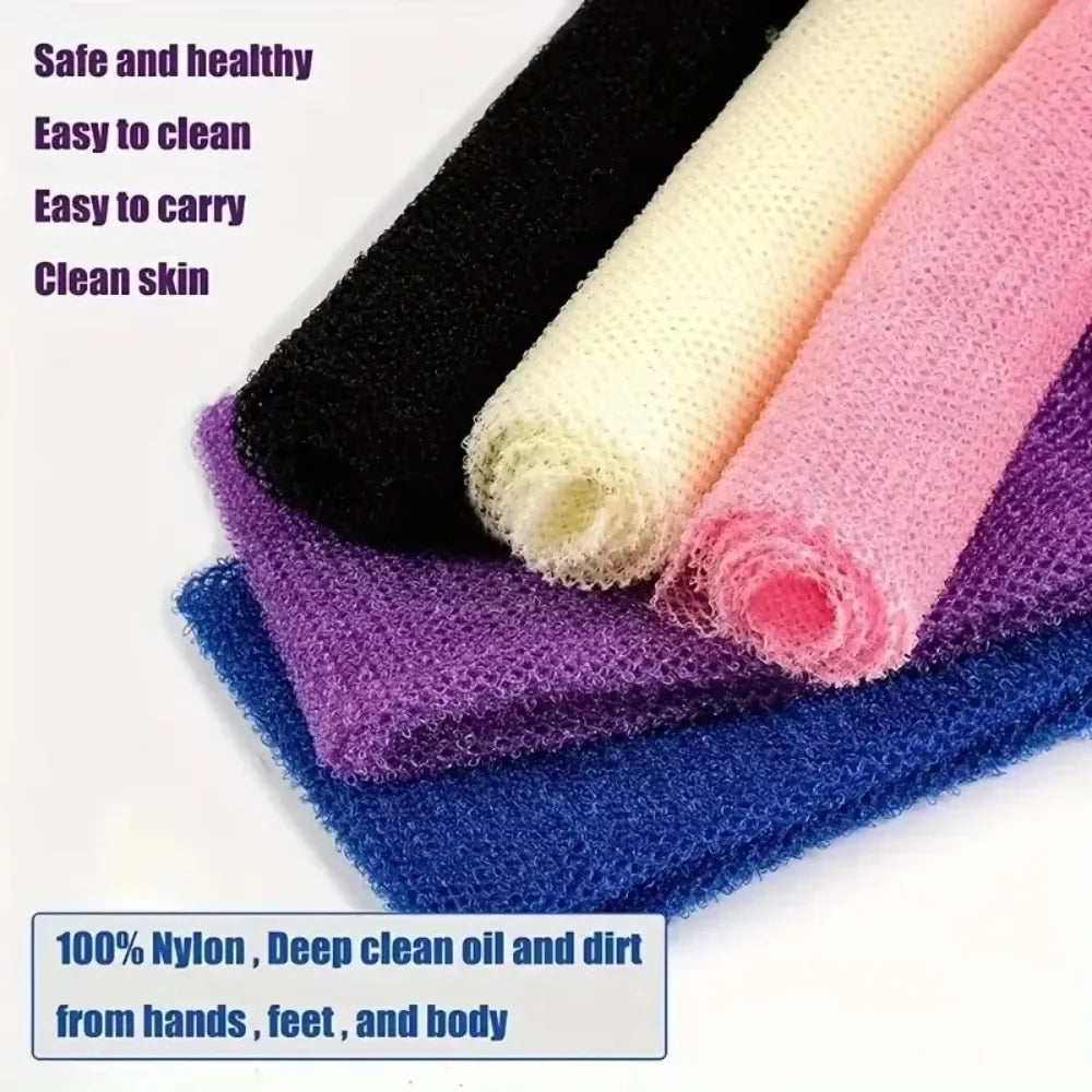 Exfoliating Mesh African Net Bath Sponge Loofah Bast Wisp Body Scrubber For Skin Smoother Washcloth 2