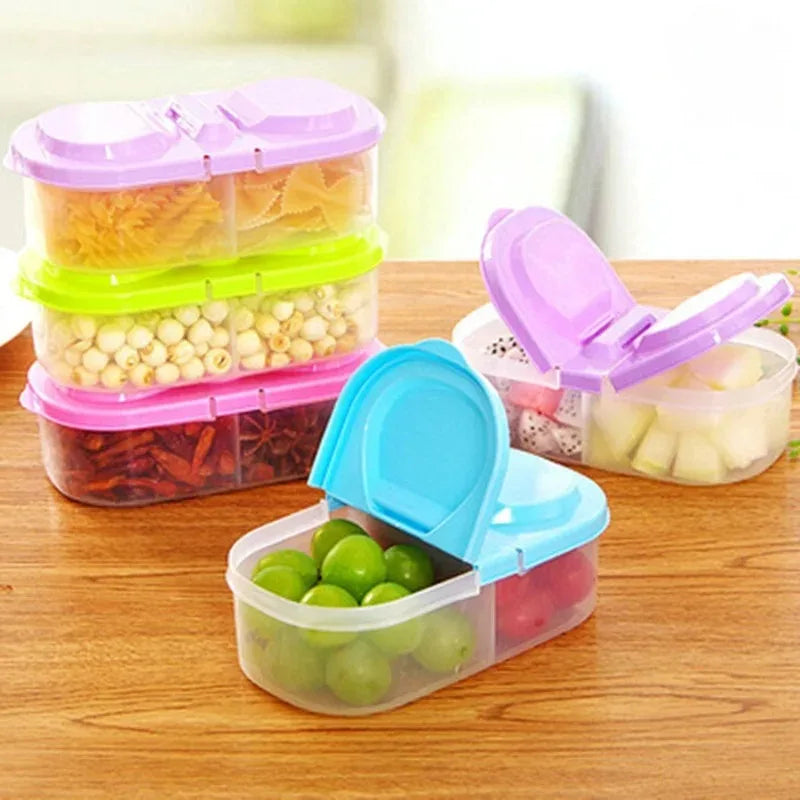 Portable Healthy Plastic Food Container, Kids Lunch Box, Camping Storage Box, Picnic Food and Fruit Box