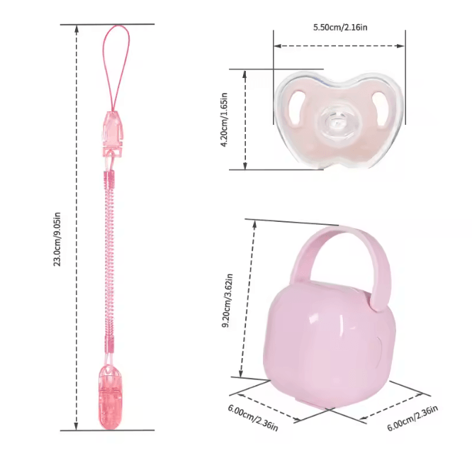 AppleSoft Baby Pacifier Set 3