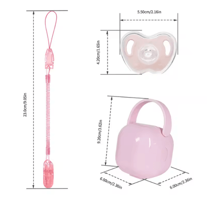 AppleSoft Baby Pacifier Set 3