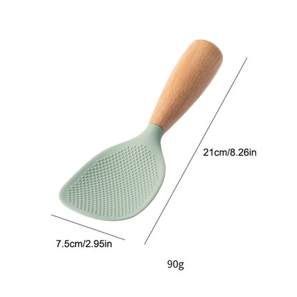 Durable Silicone Spoon, High-temperature-resistant Non-stick Spoon, Anti-scalding Rice Spoon for Cooking