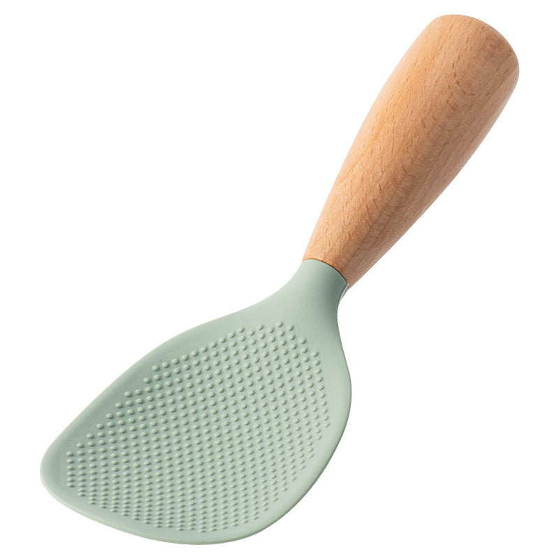 Durable Silicone Spoon, High-temperature-resistant Non-stick Spoon, Anti-scalding Rice Spoon for Cooking