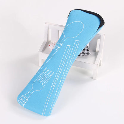 Cutlery Bag for Travel, Portable Storage Box, Fork Spoon Bag for Picnic