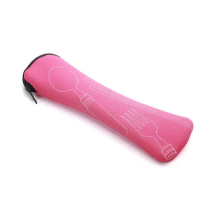 Cutlery Bag for Travel, Portable Storage Box, Fork Spoon Bag for Picnic