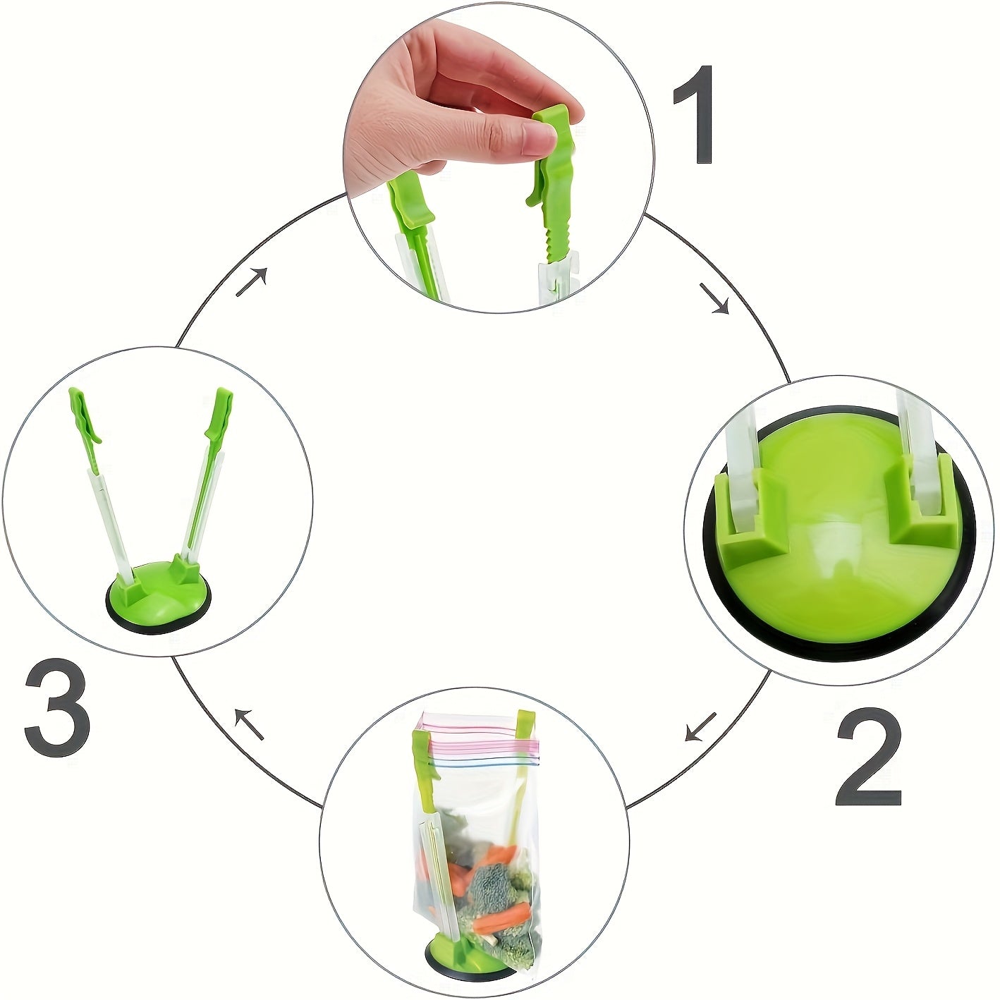 Retractable Kitchen Bag Holder Fresh-Keeping Bag Stand, Household Storage Rack
