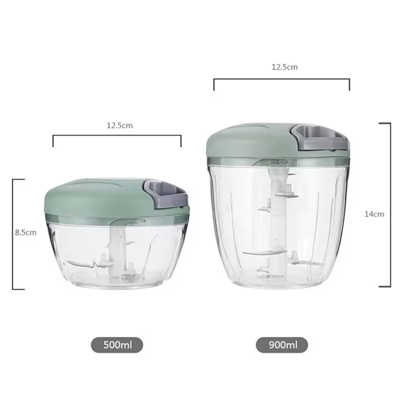 Manual Rotary Vegetable Chopper Household Meat Grinder Garlic Onion Slicer Fruit Cutter Kitchen Gad 4