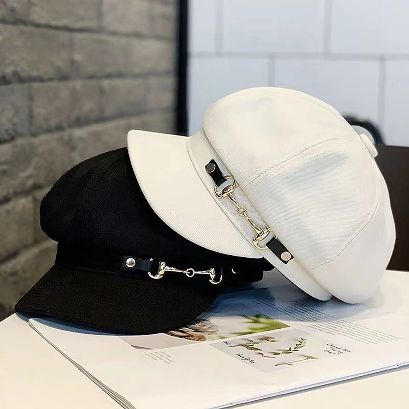 Retro Berets Caps For Women Winter Women Berets Female Octagonal Newsboy Hat Bonnets Hats For Women 3