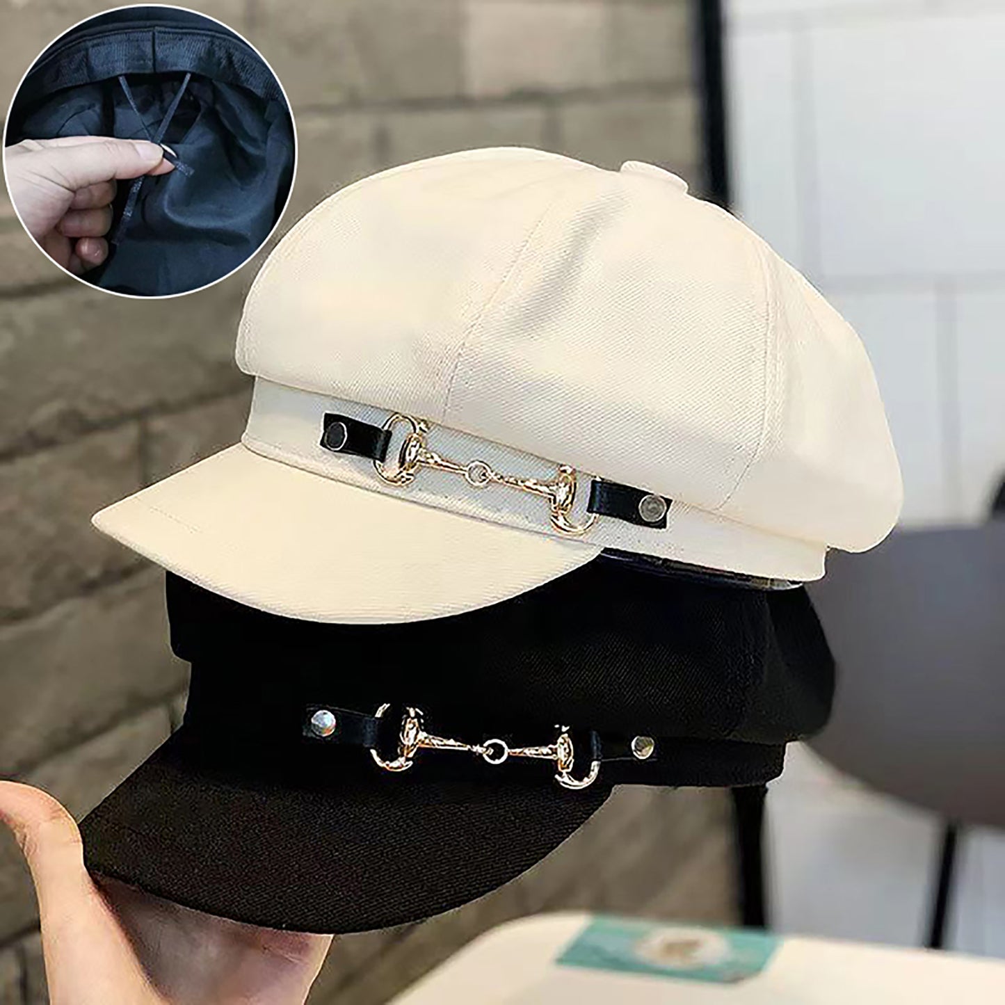 Retro Berets Caps For Women Winter Women Berets Female Octagonal Newsboy Hat Bonnets Hats For Women 4