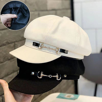 Retro Berets Caps For Women Winter Women Berets Female Octagonal Newsboy Hat Bonnets Hats For Women 4