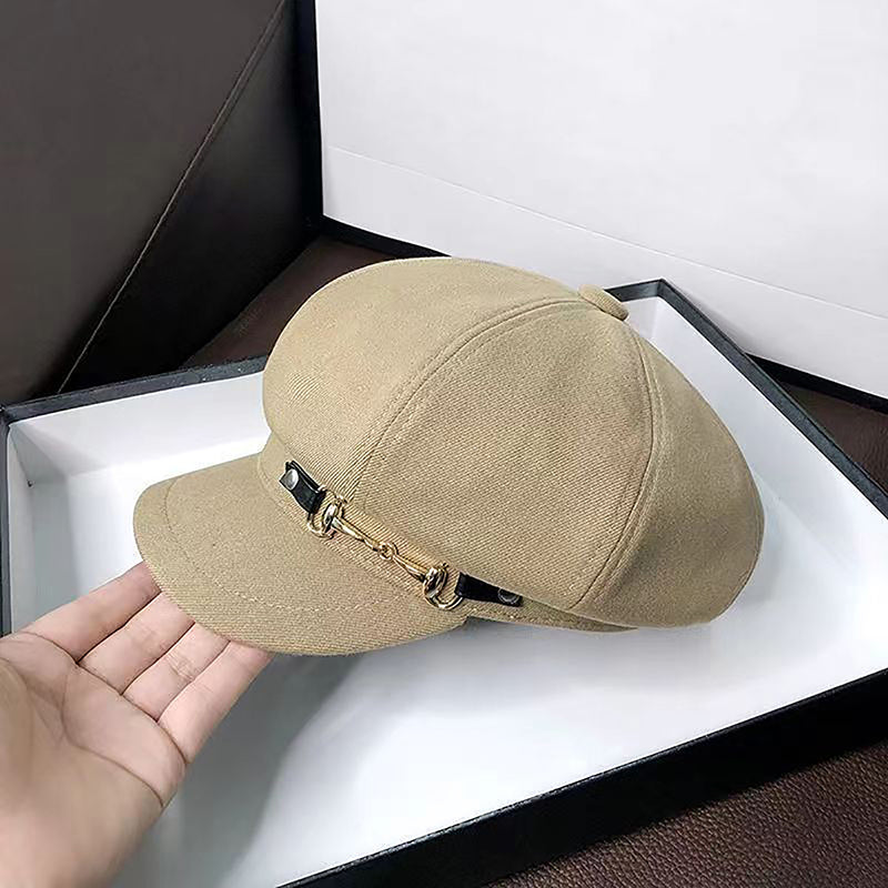 Retro Berets Caps For Women Winter Women Berets Female Octagonal Newsboy Hat Bonnets Hats For Women 5