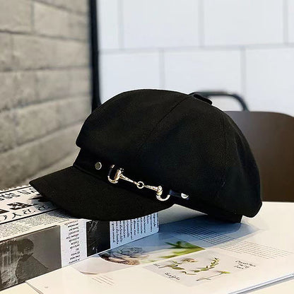 Retro Berets Caps For Women Winter Women Berets Female Octagonal Newsboy Hat Bonnets Hats For Women 2