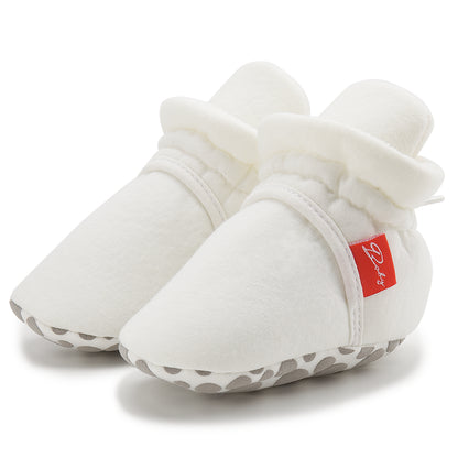 Soft Winter Baby Socks Booties First Walkers Antislip Indoor Warm Newborn Shoes 8